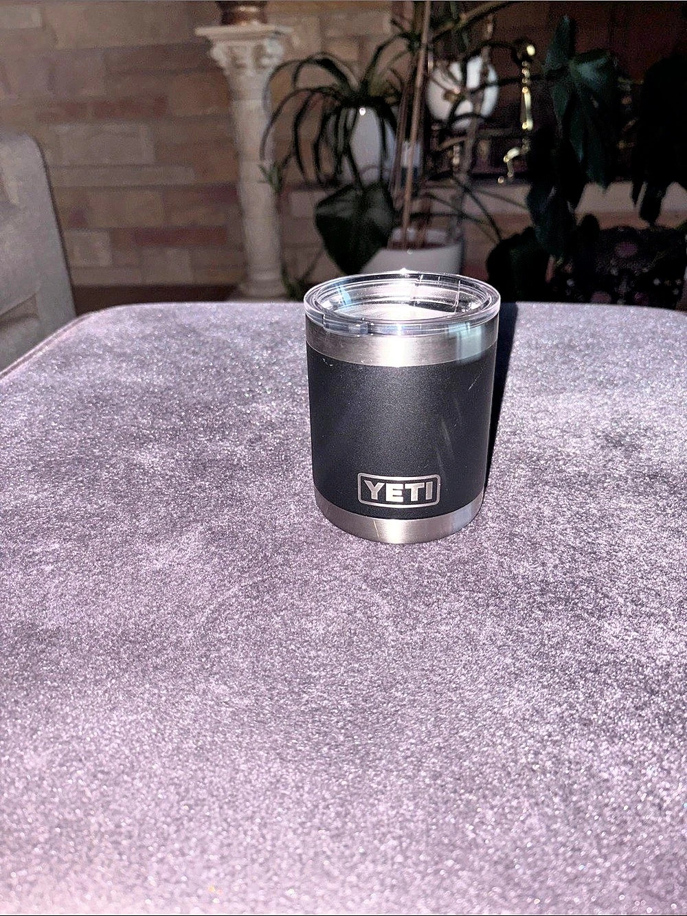 YETI Rambler 10 oz Stackable Lowball Black & Silver
